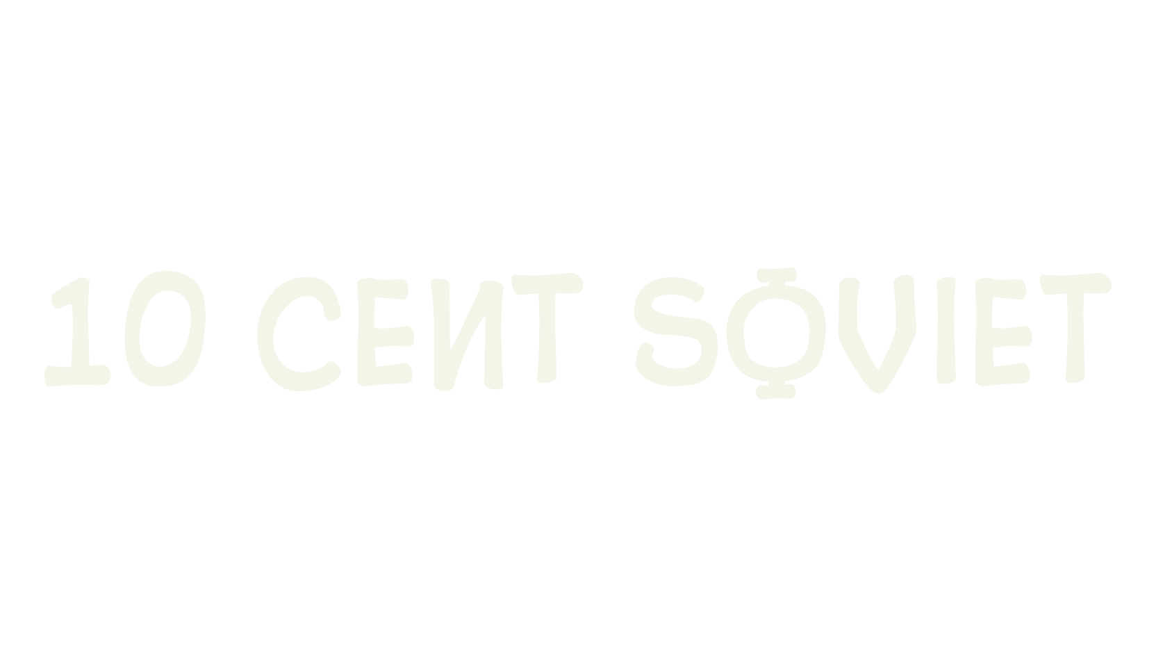10 Cent Soviet, display market font preview