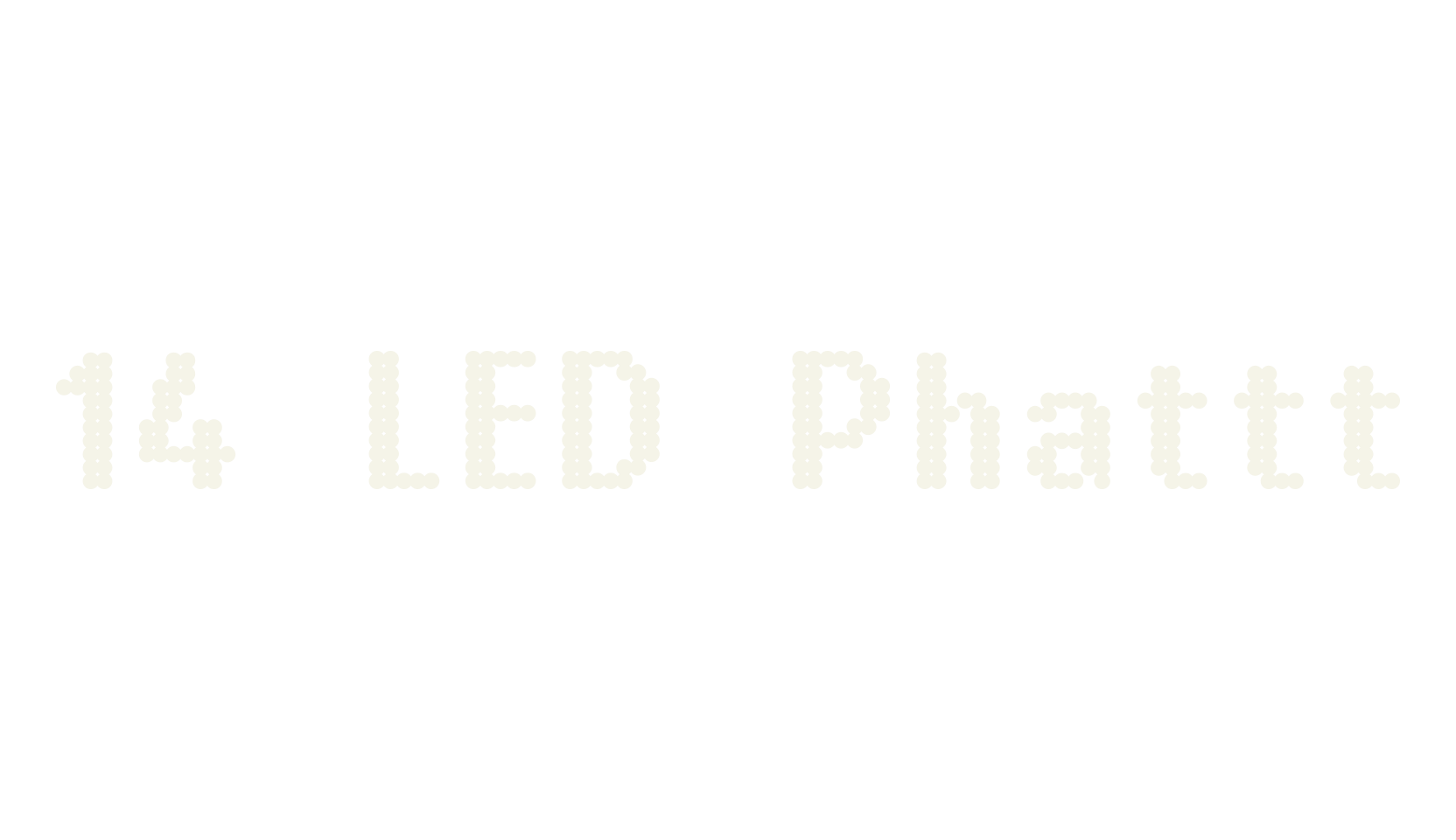 14 LED Phattt, led font preview
