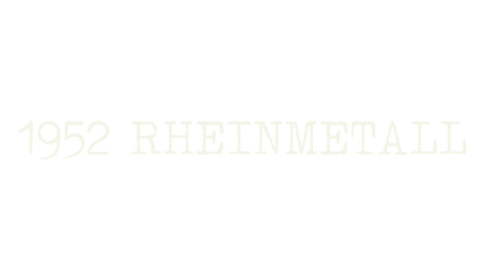 1952 RHEINMETALL, typewriter font preview