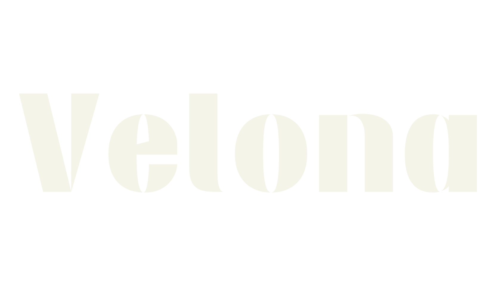Velona, modern font preview