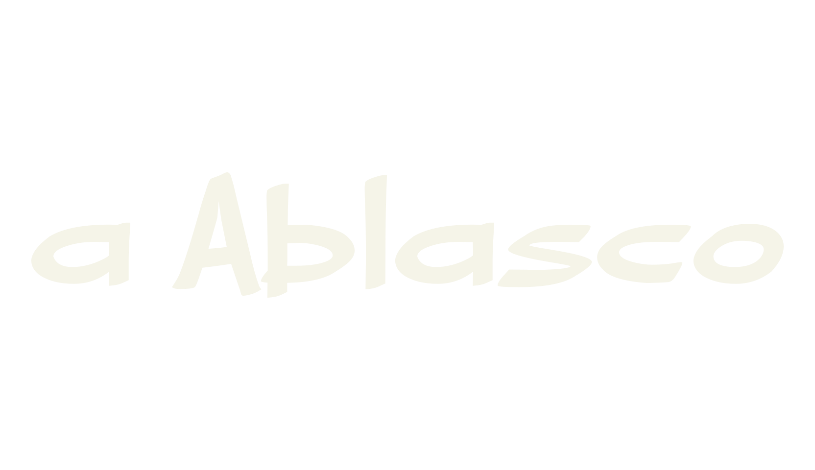 a Ablasco, handwritten font preview