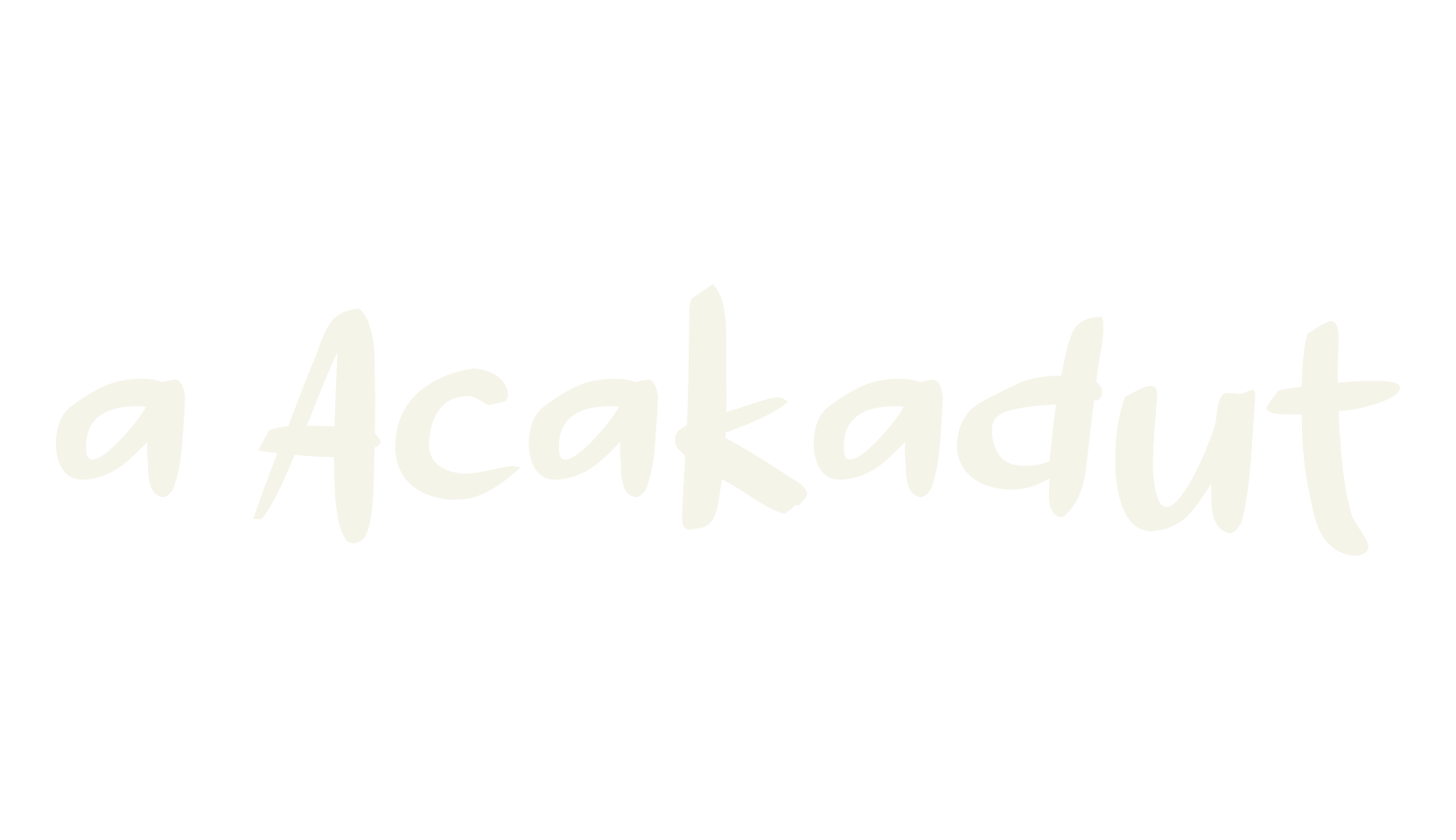 a Acakadut, fashion sign font preview