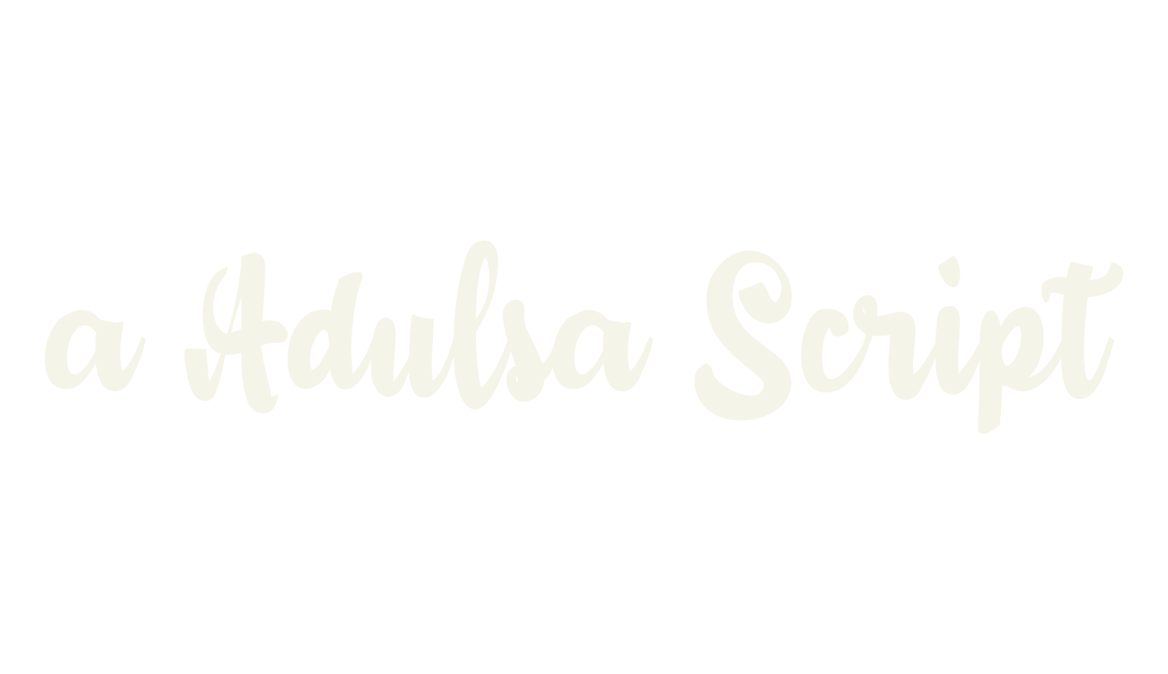a Adulsa Script, fashion script font preview