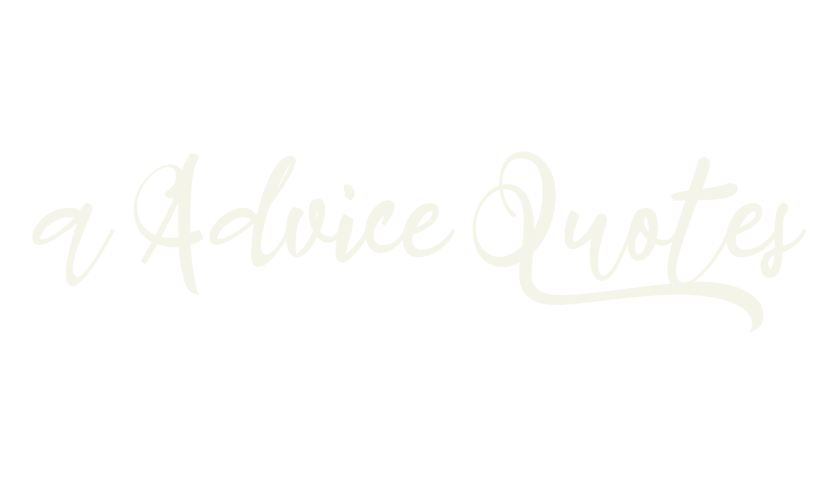 a Advice Quotes, fashion script font preview