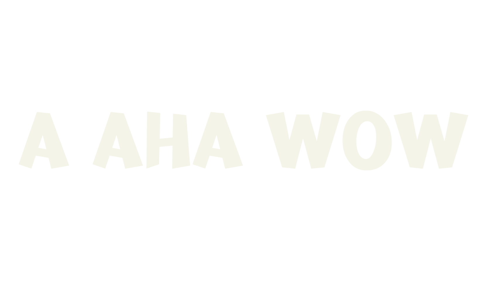 a Aha Wow, display market font preview
