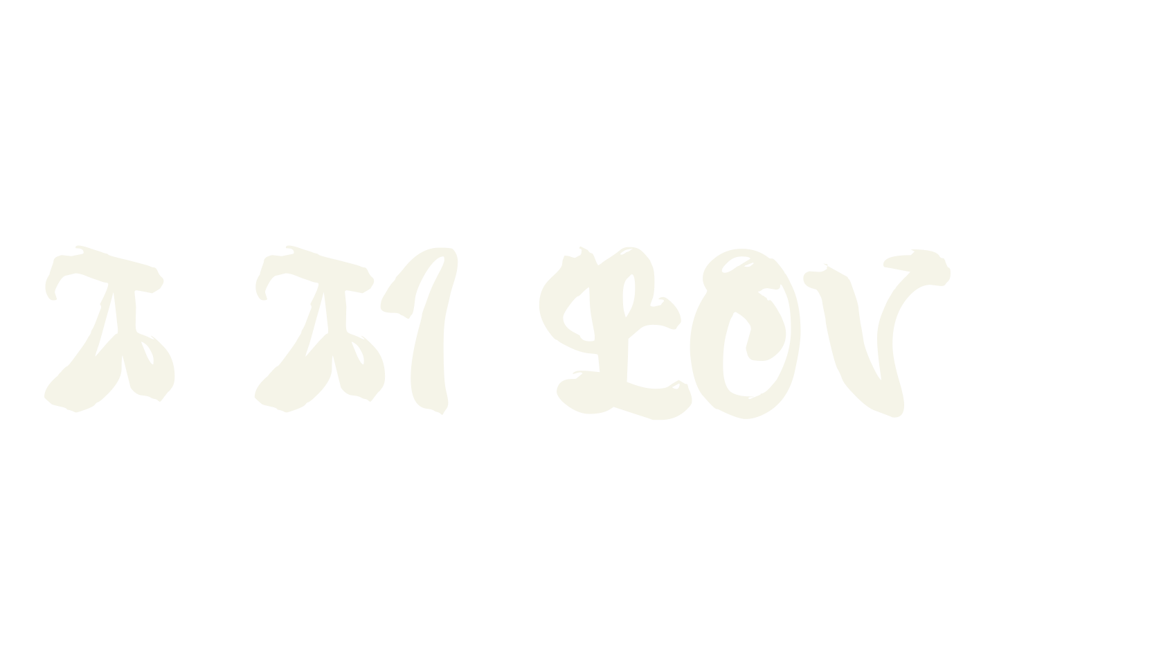 a Ai Love, calligraphy font preview
