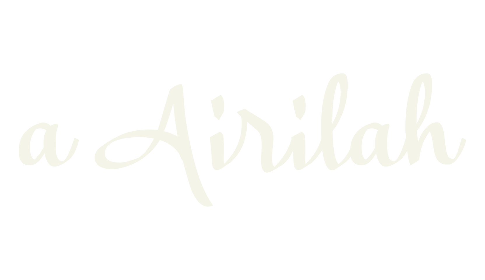 a Airilah, fashion script font preview