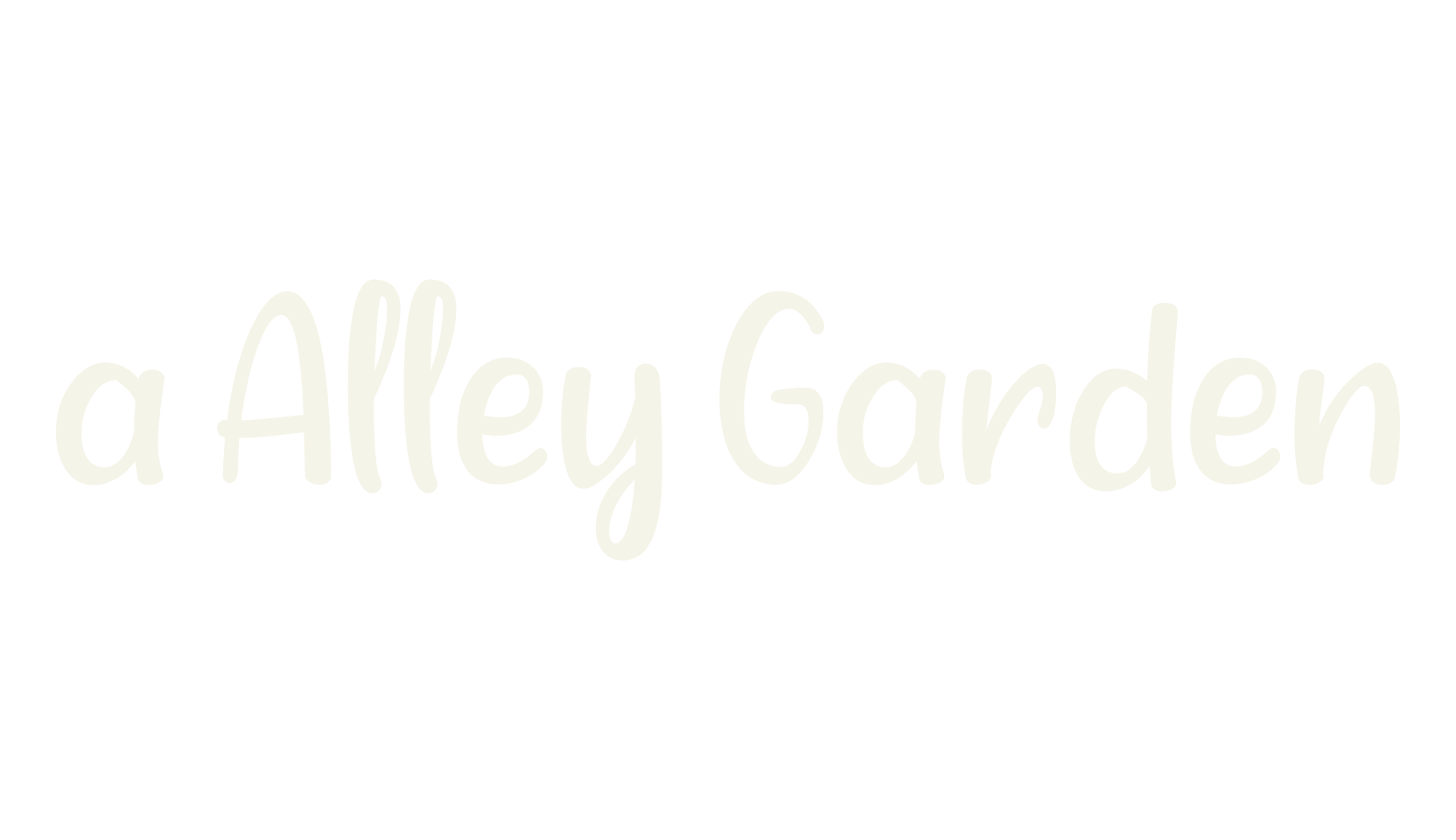 a Alley Garden, fashion sign font preview