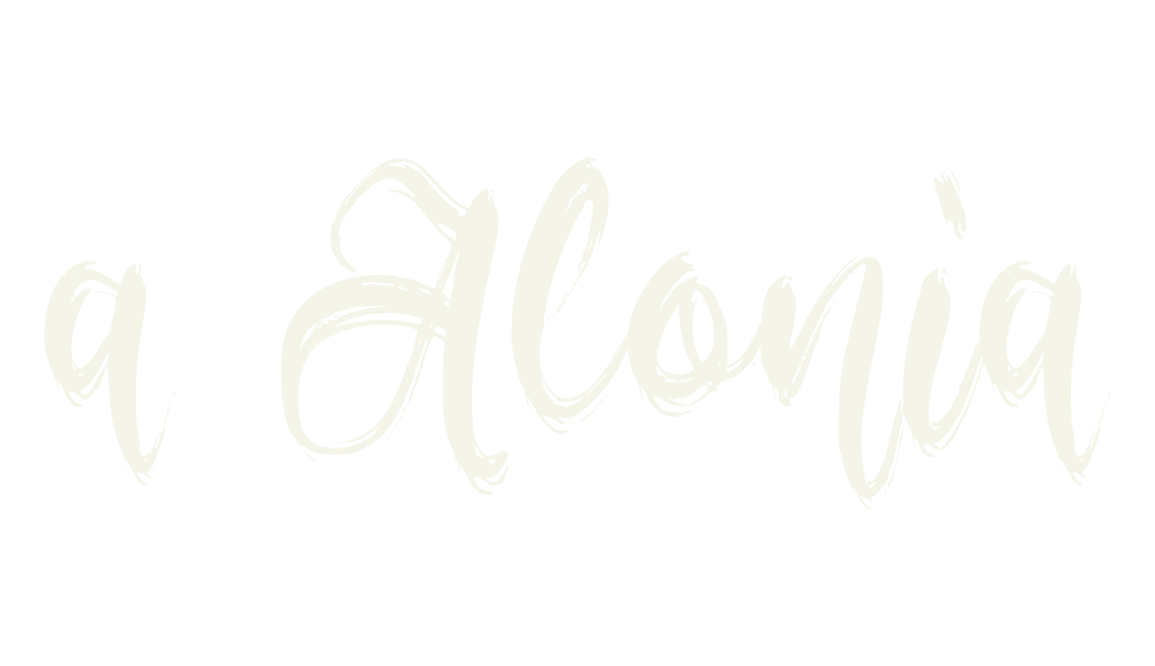 a Alonia, cursive font preview
