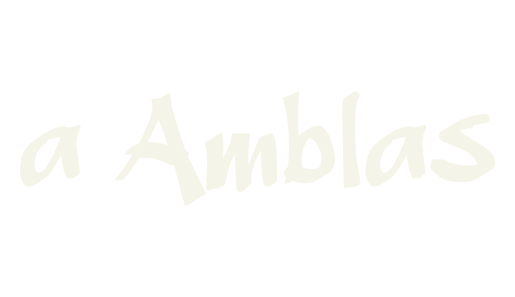 a Amblas, fashion sign font preview