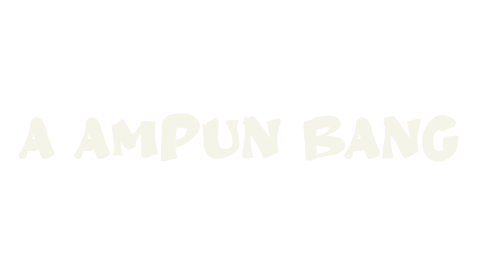 a Ampun Bang, fancy font preview