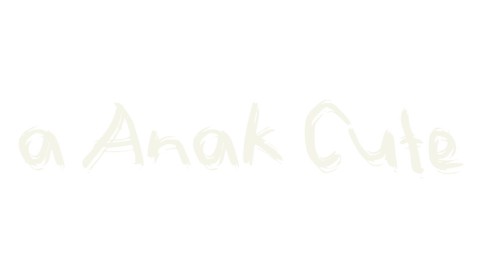 a Anak Cute, handwritten font preview