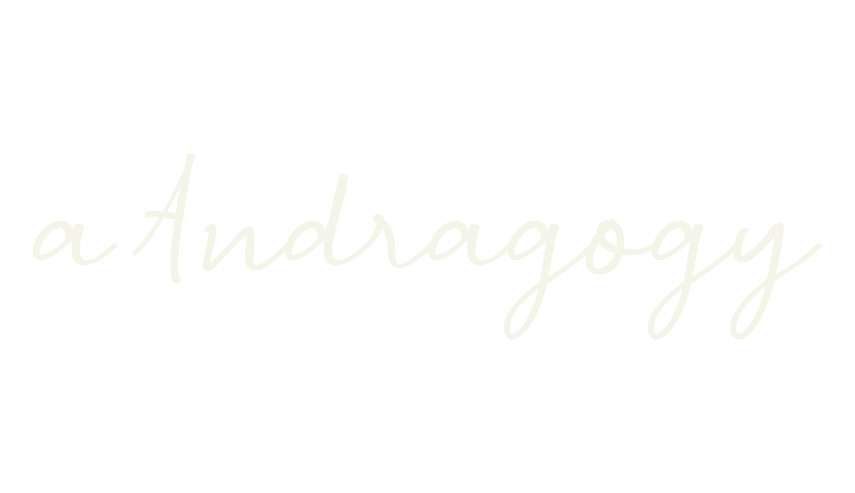 a Andragogy, cursive font preview