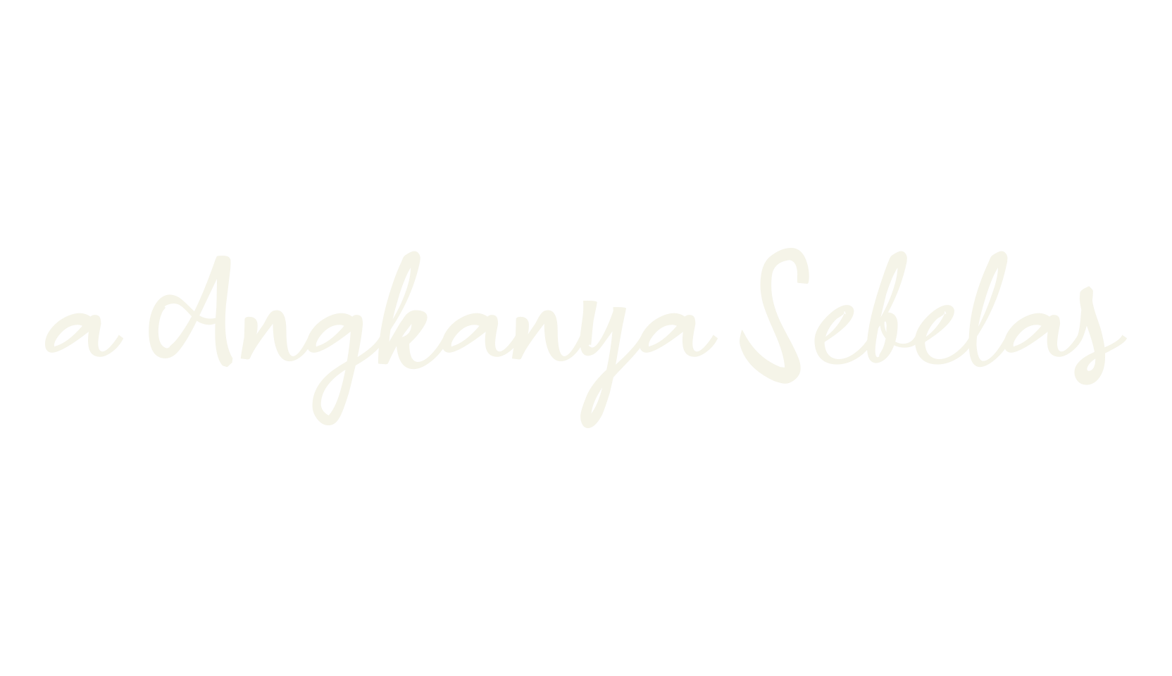 a Angkanya Sebelas, fashion script font preview
