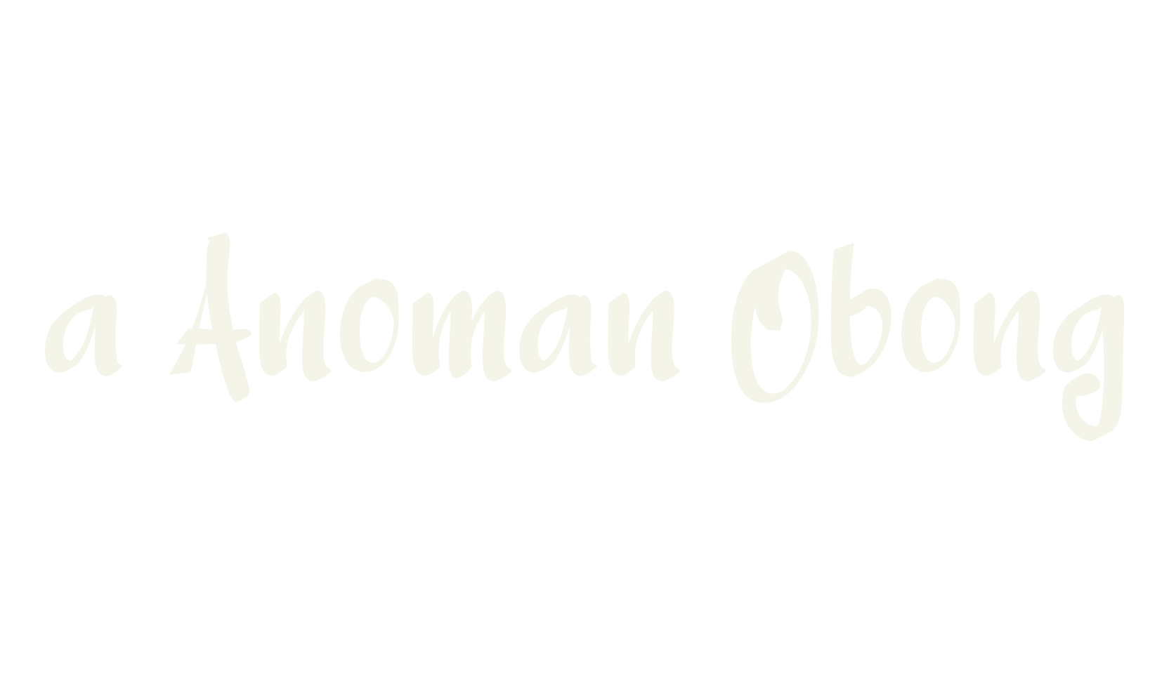 a Anoman Obong, lettering font preview