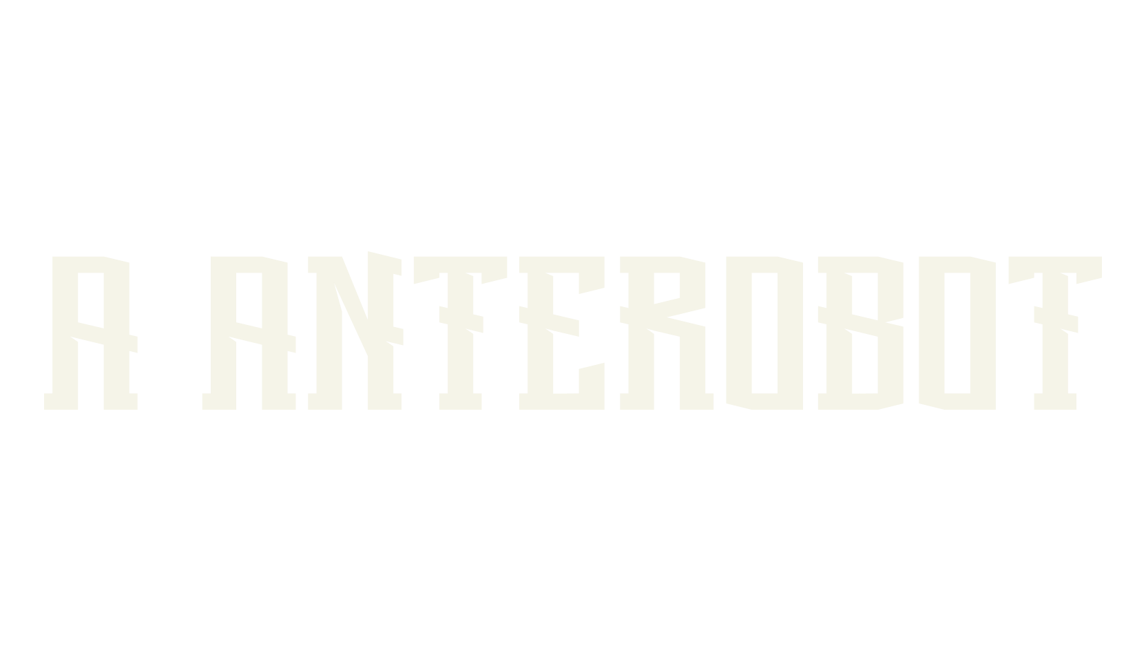 a Anterobot, serif font preview
