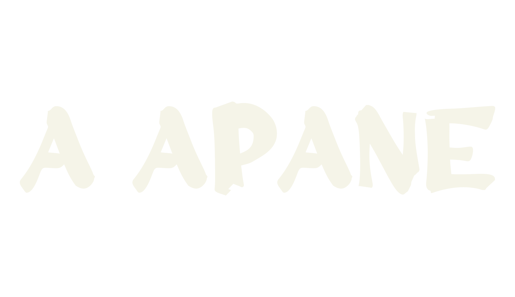 a Apane, cool font preview