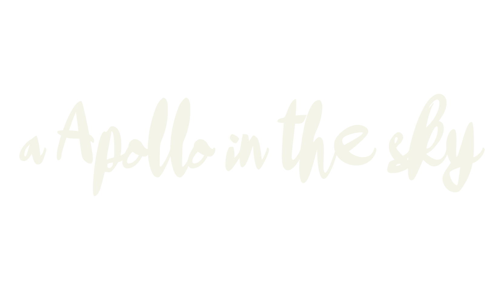 a Apollo in the sky, fashion sign font preview