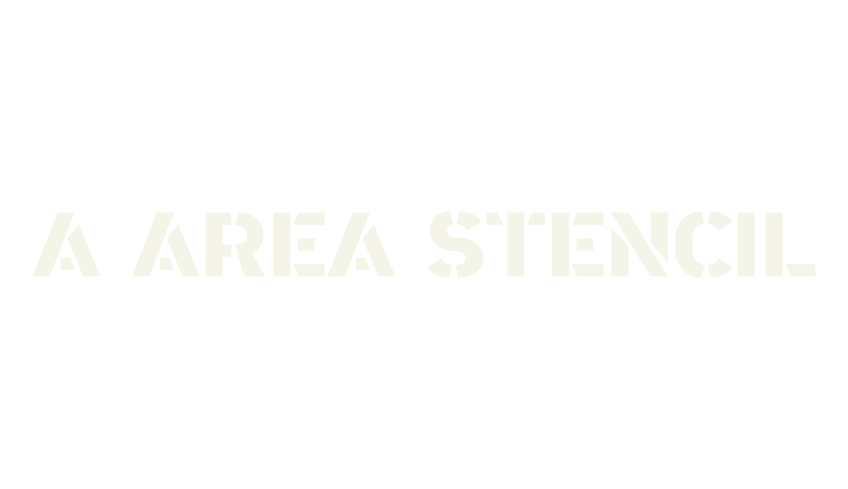 a Area Stencil, sans font preview