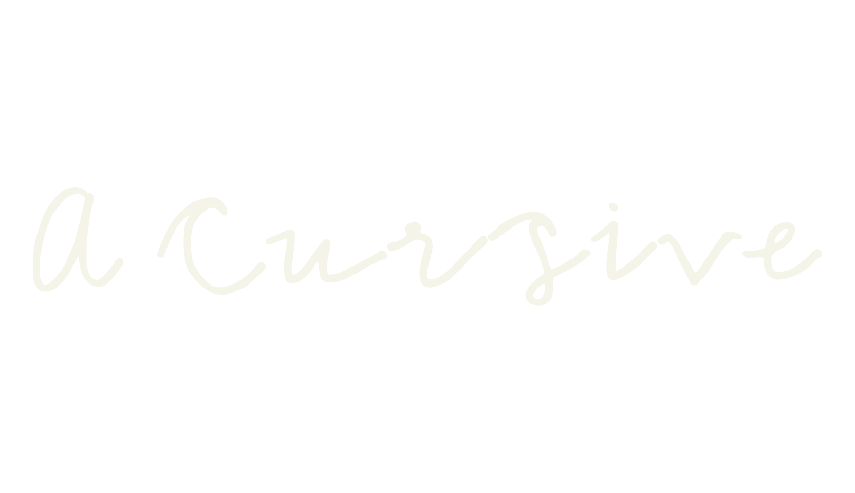 A Cursive, display font preview