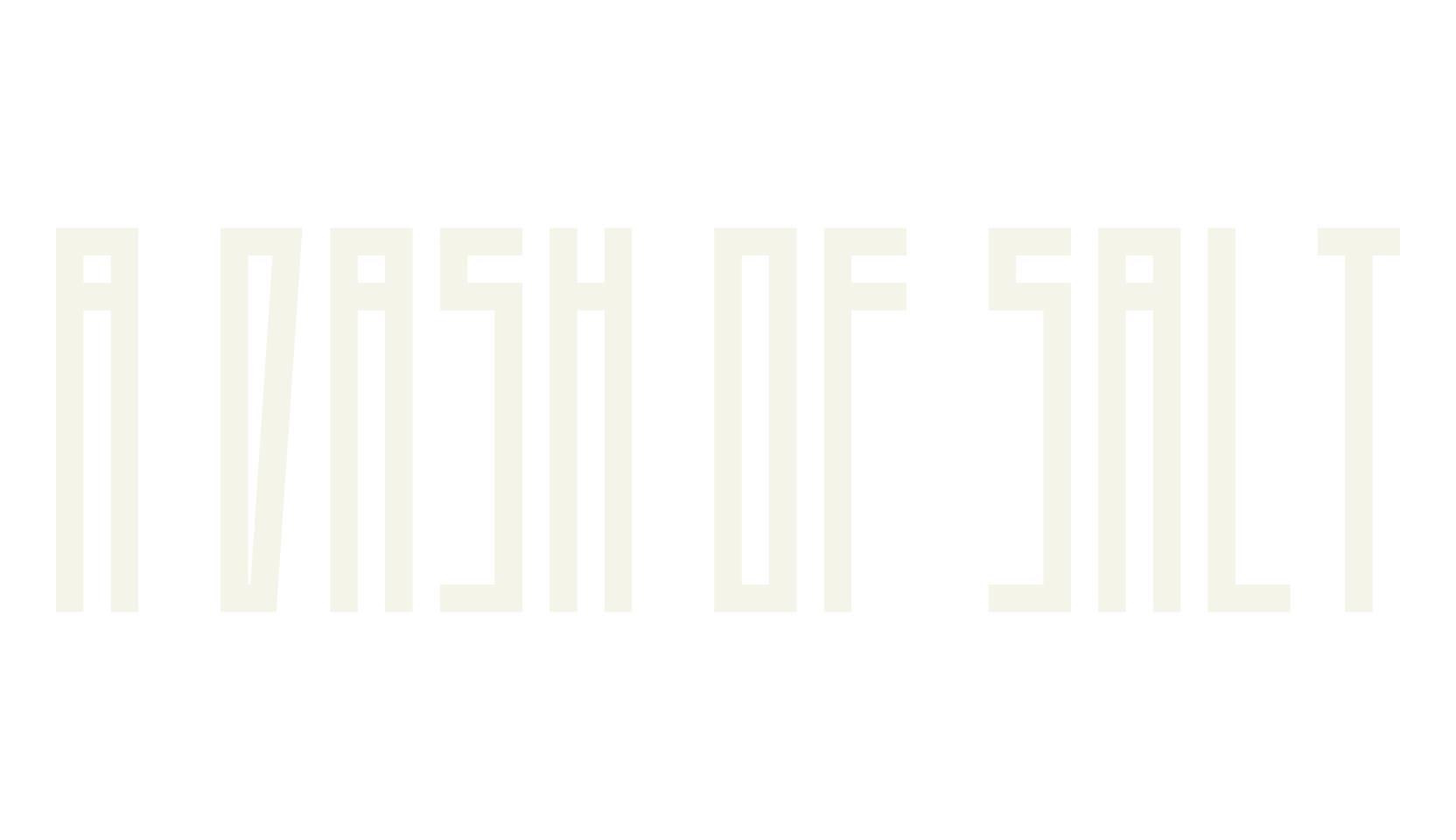 A Dash of Salt, display market font preview