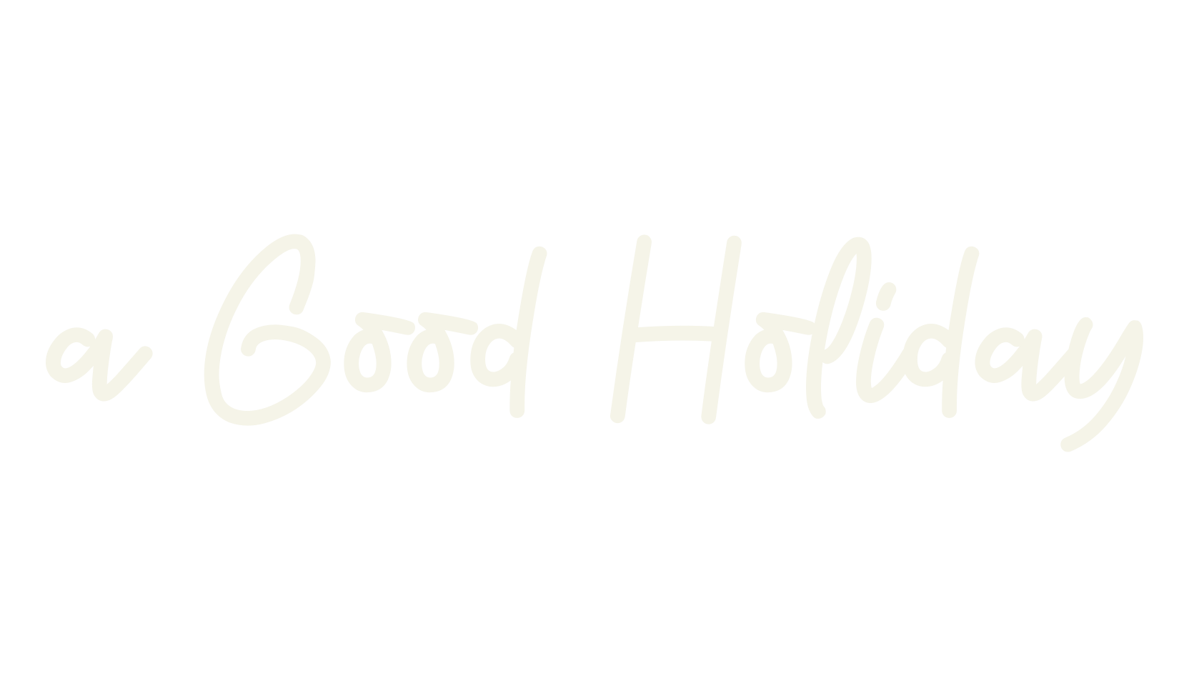 a Good Holiday, pretty font preview
