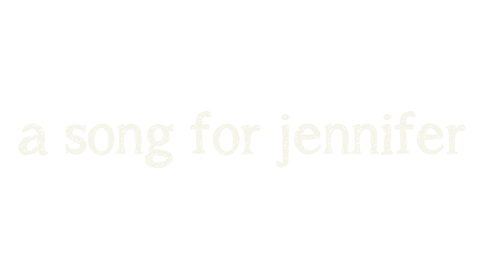a song for jennifer, serif font preview