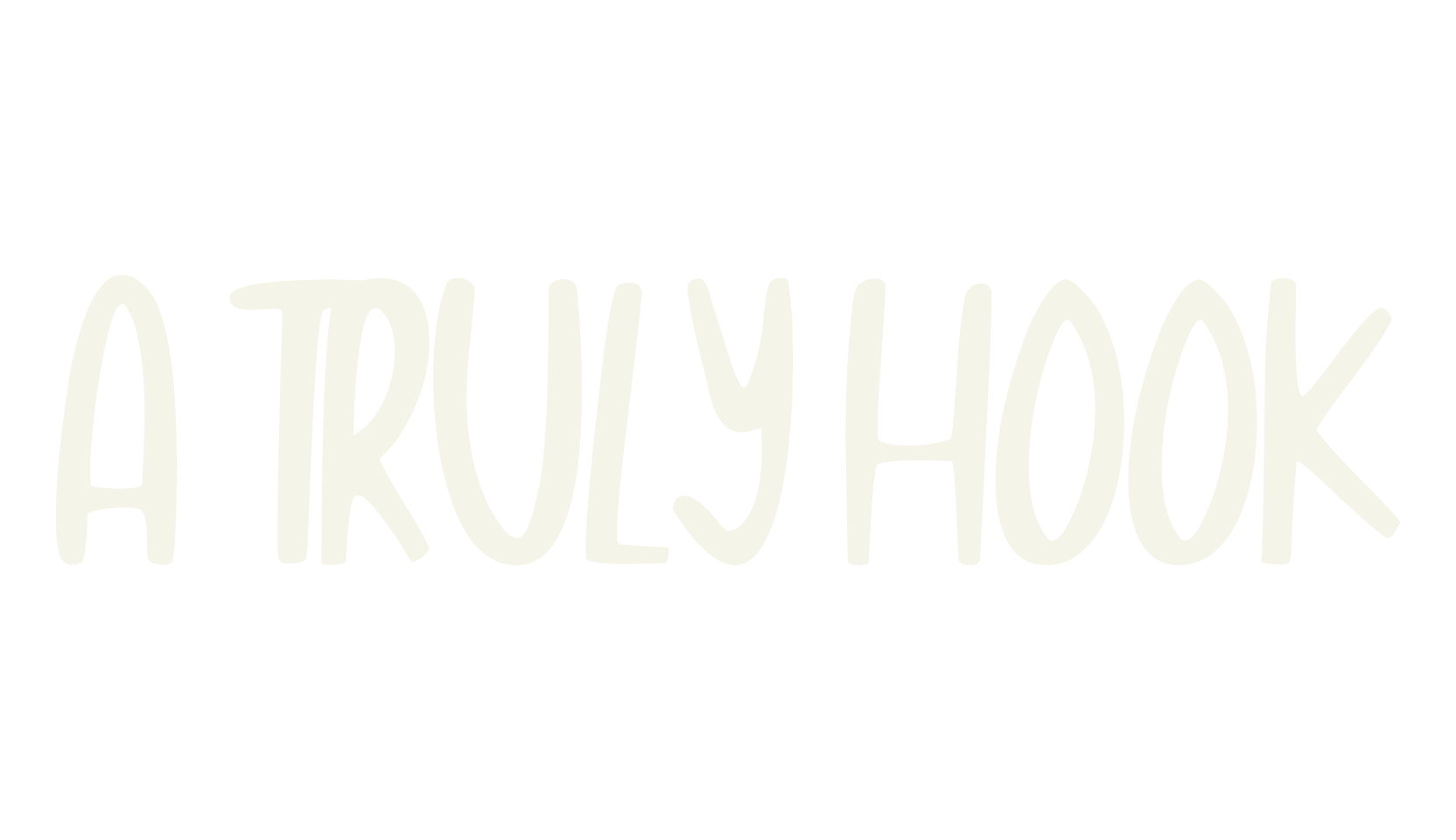 A TRULY HOOK, handwriting font preview