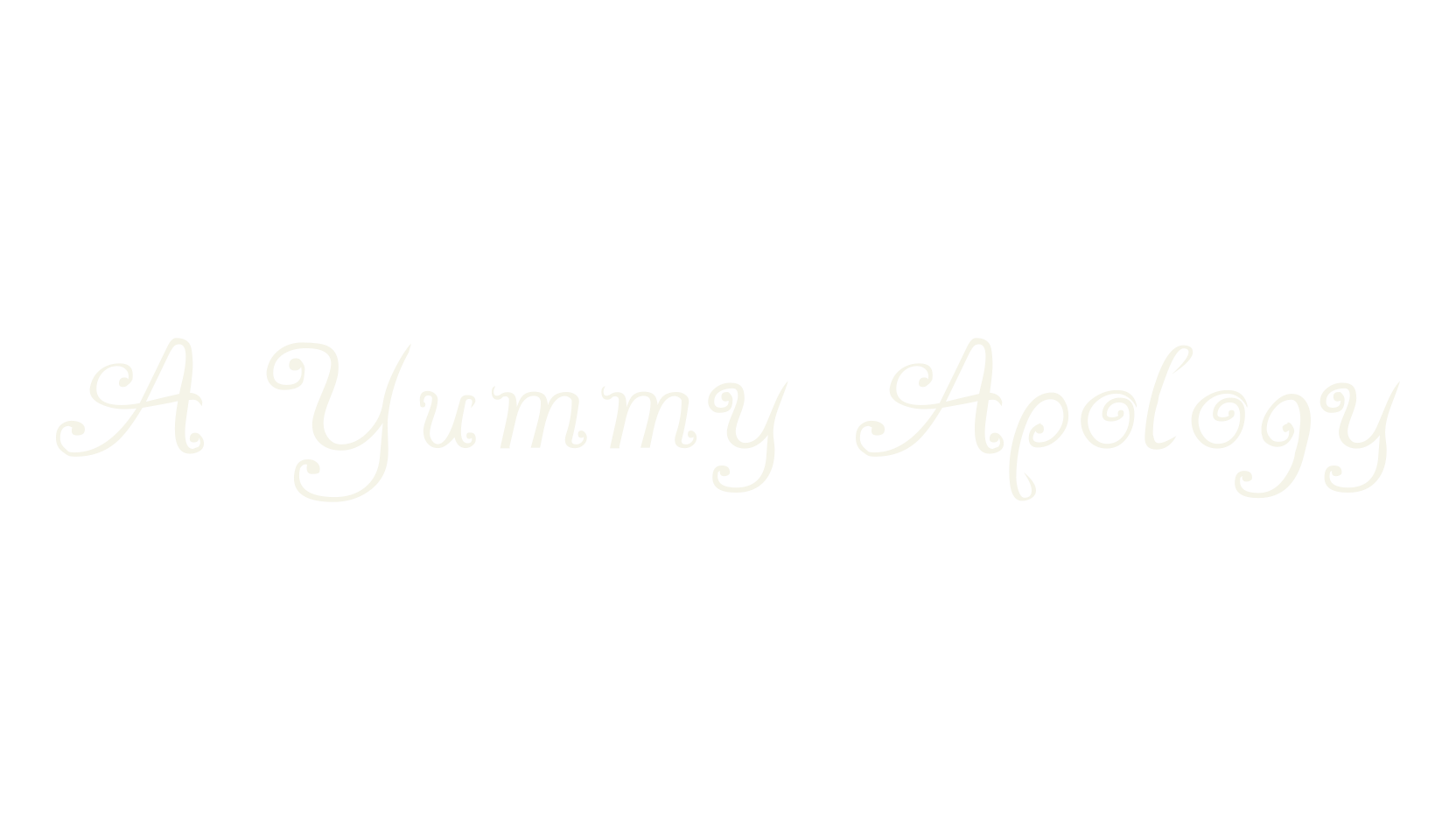 A Yummy Apology, display market font preview