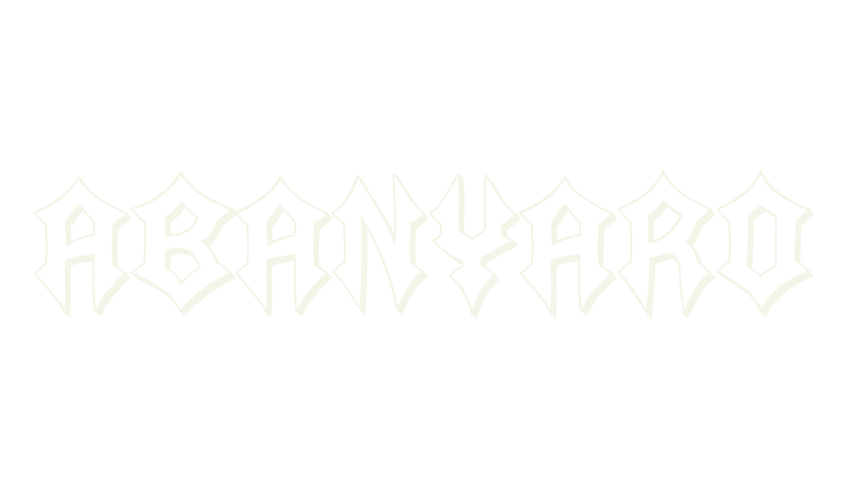 Abanyaro, gothic font preview