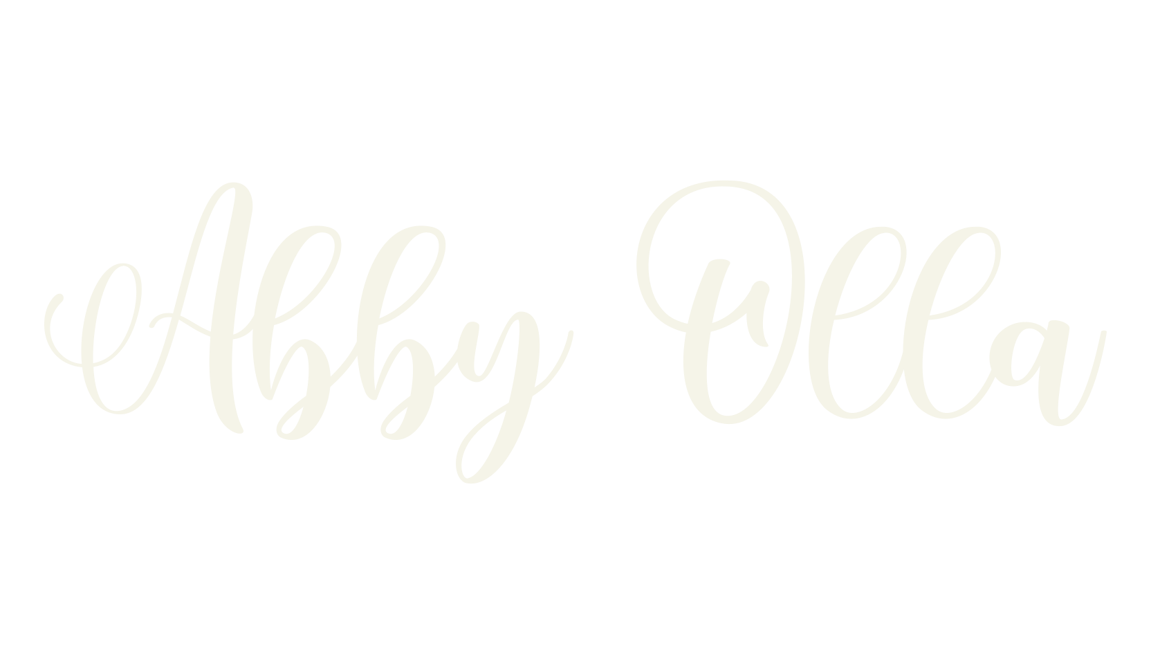 Abby Olla, calligraphy font preview