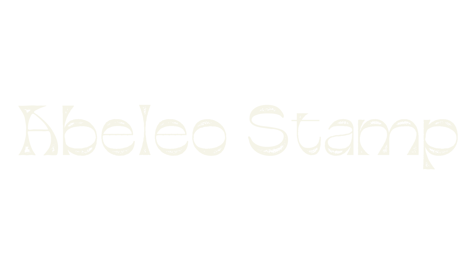 Abeleo Stamp, funky font preview