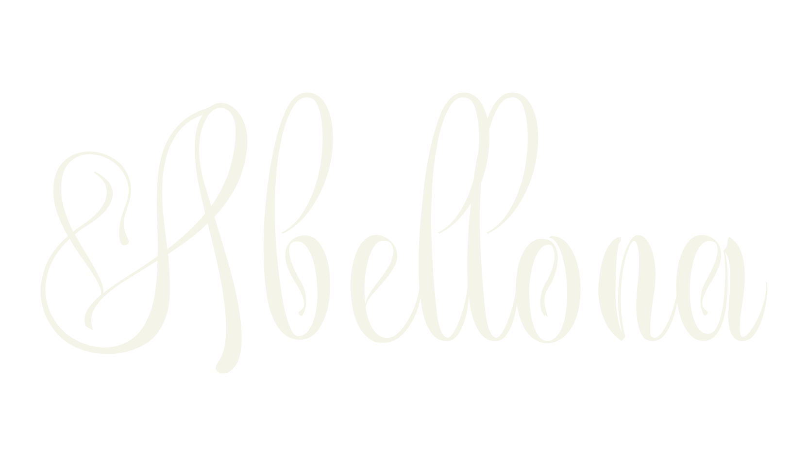 Abellona, calligraphy font preview