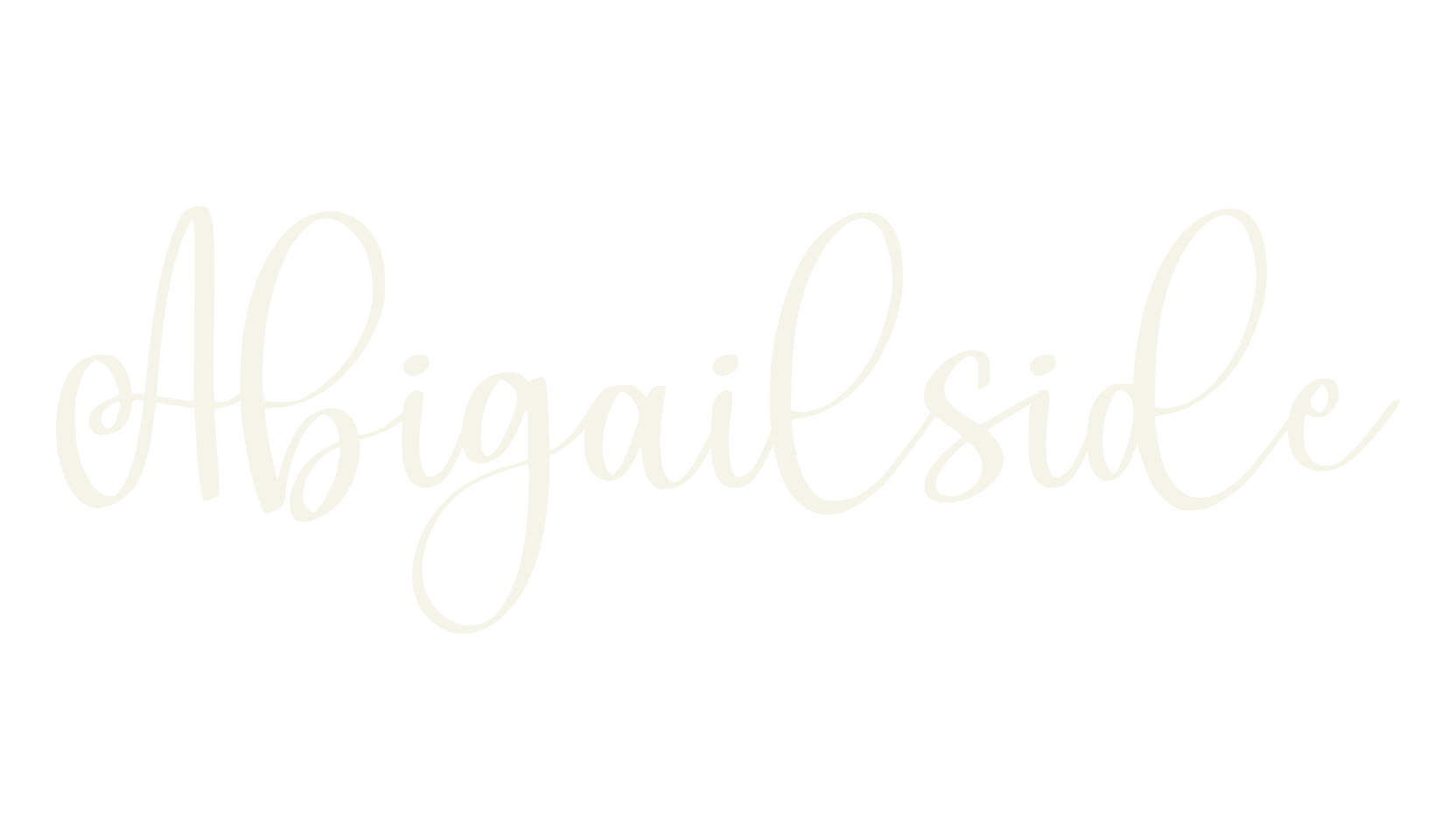 Abigailside, calligraphy font preview