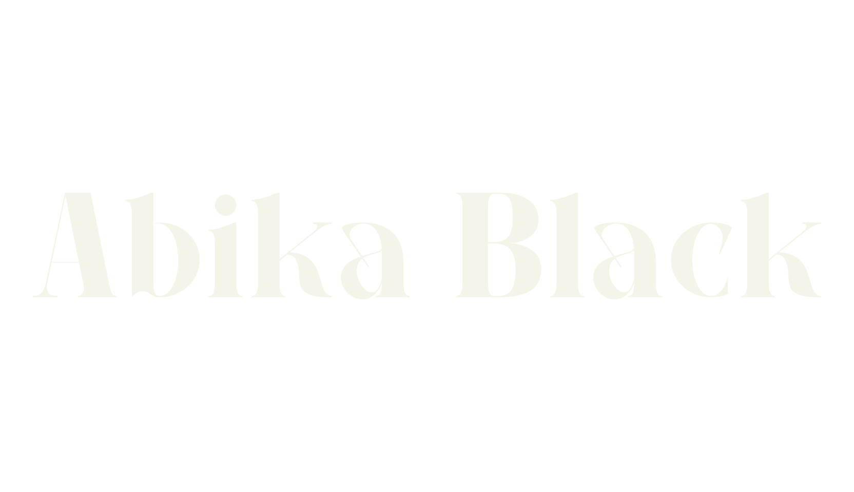 Abika Black, sans serif font preview