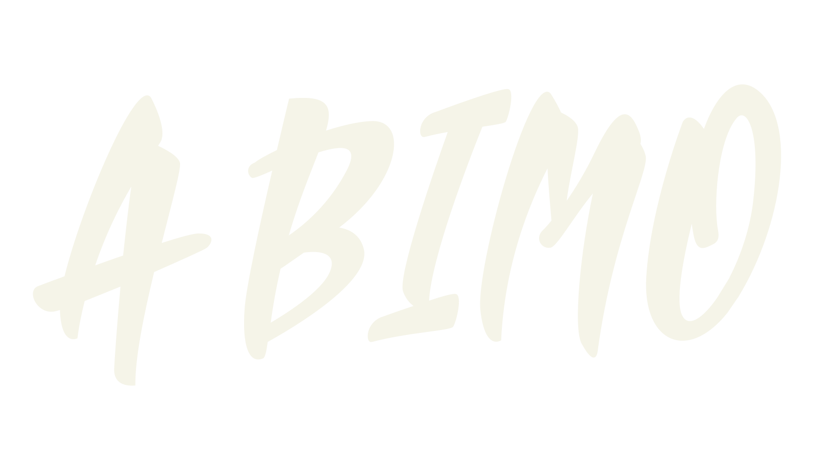 ABIMO, brush font preview