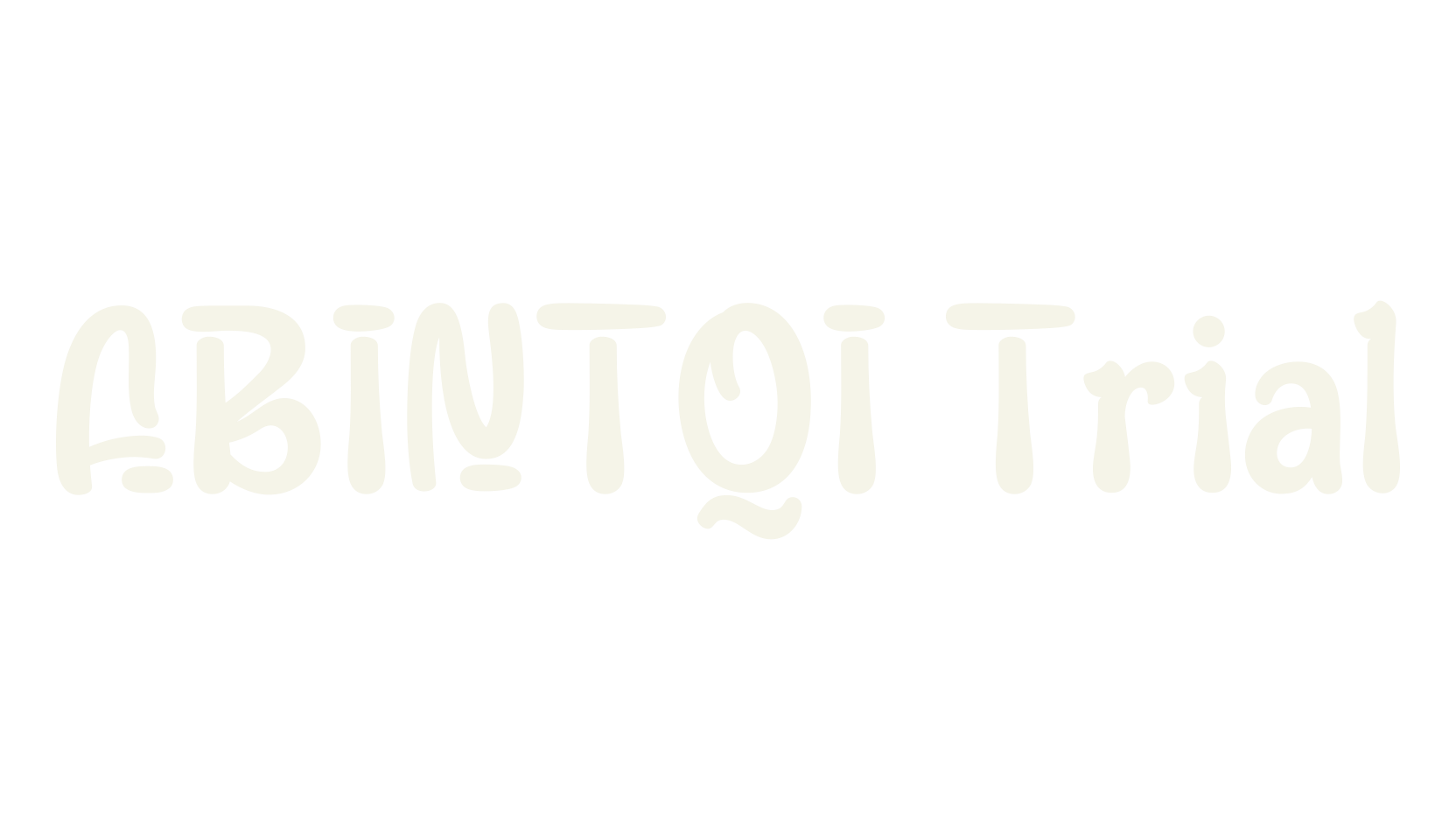 ABINTQI Trial, bold font preview
