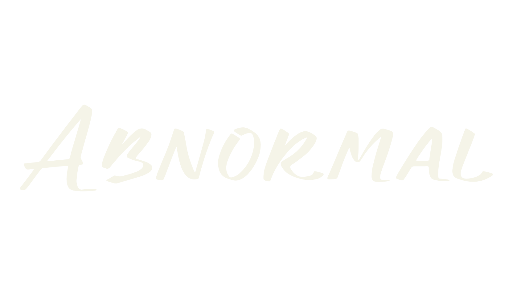 Abnormal, script font preview