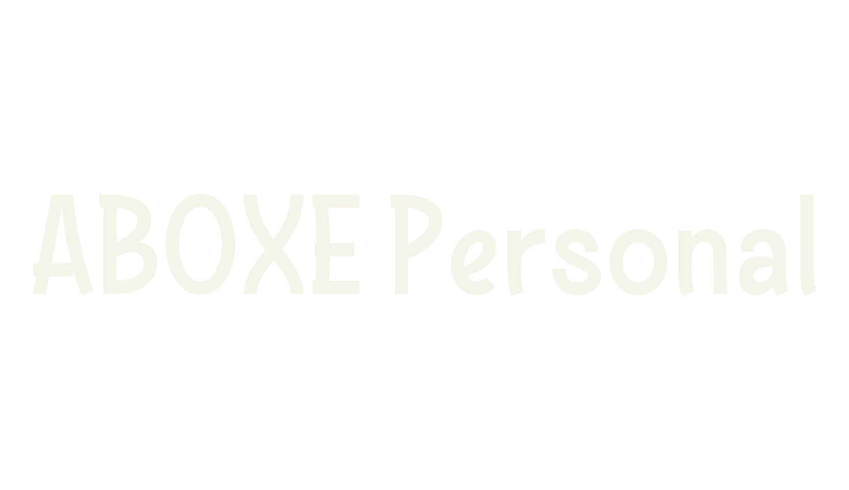 ABOXE Personal, display font preview