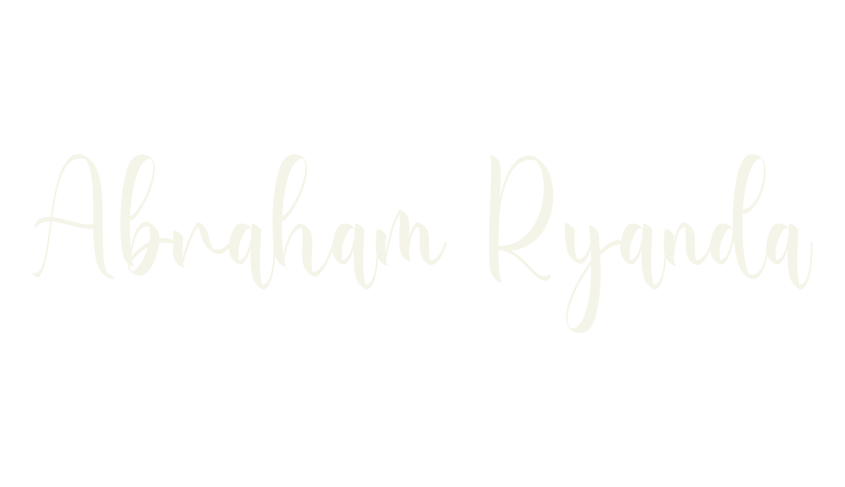 Abraham Ryanda, calligraphy font preview
