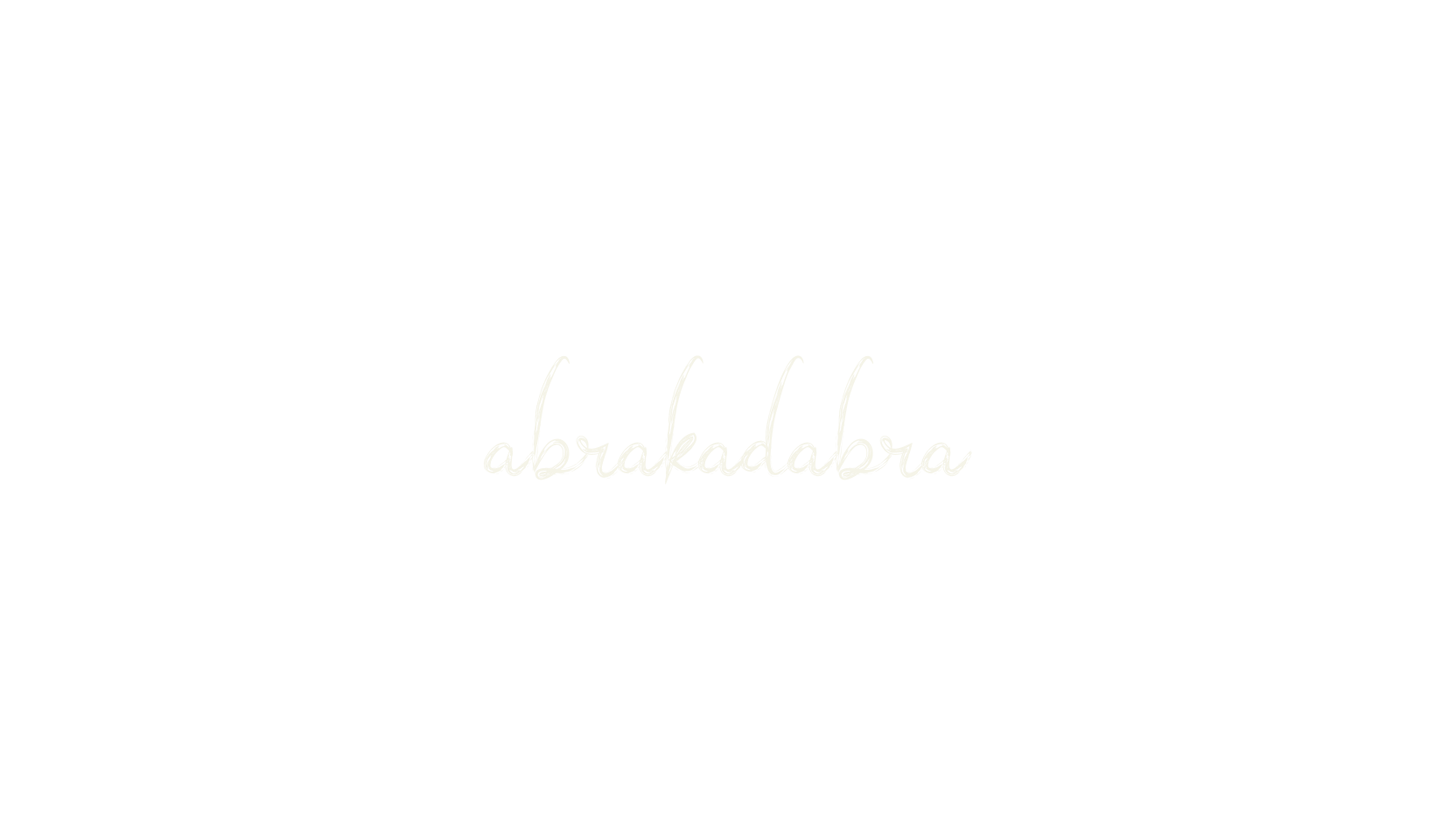 abrakadabra, signature font preview