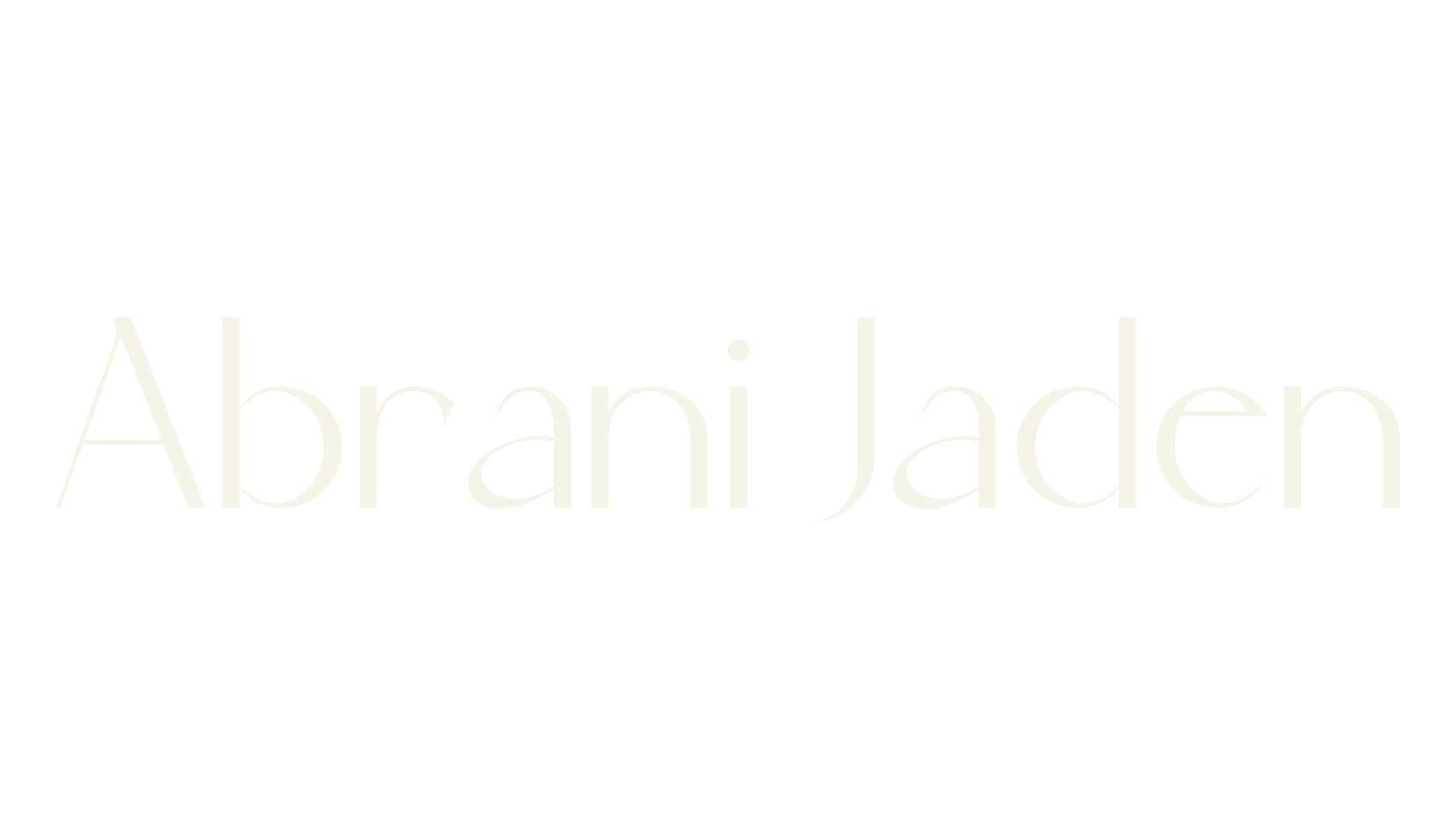 Abrani Jaden, minimalist font preview