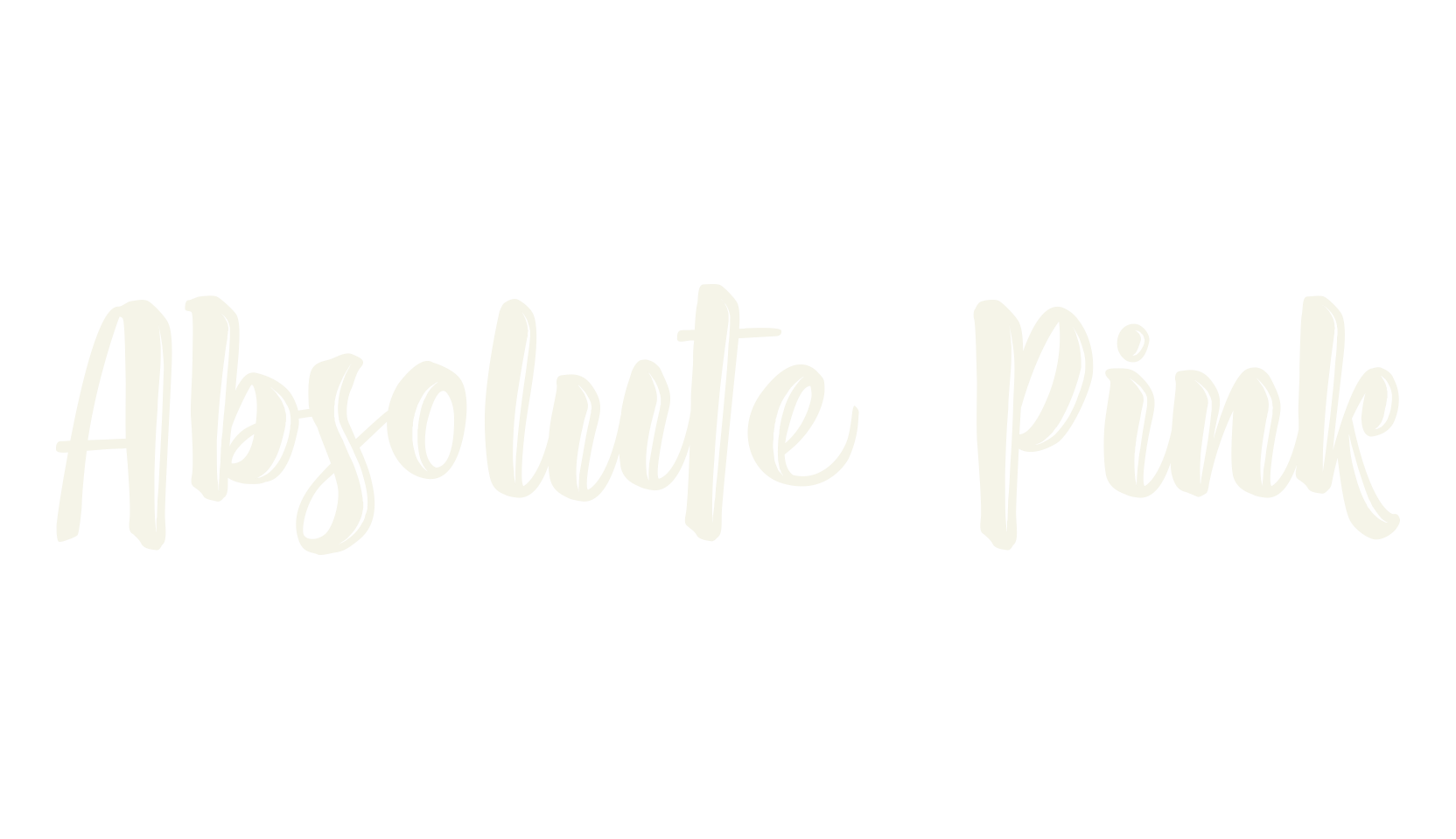 Absolute Pink, lettering font preview