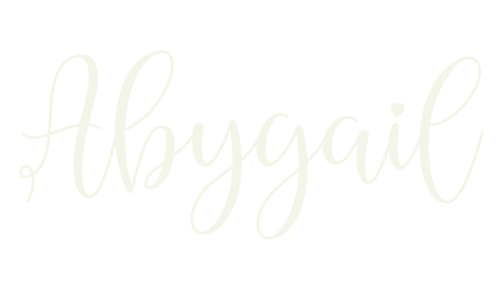 Abygail, calligraphy font preview