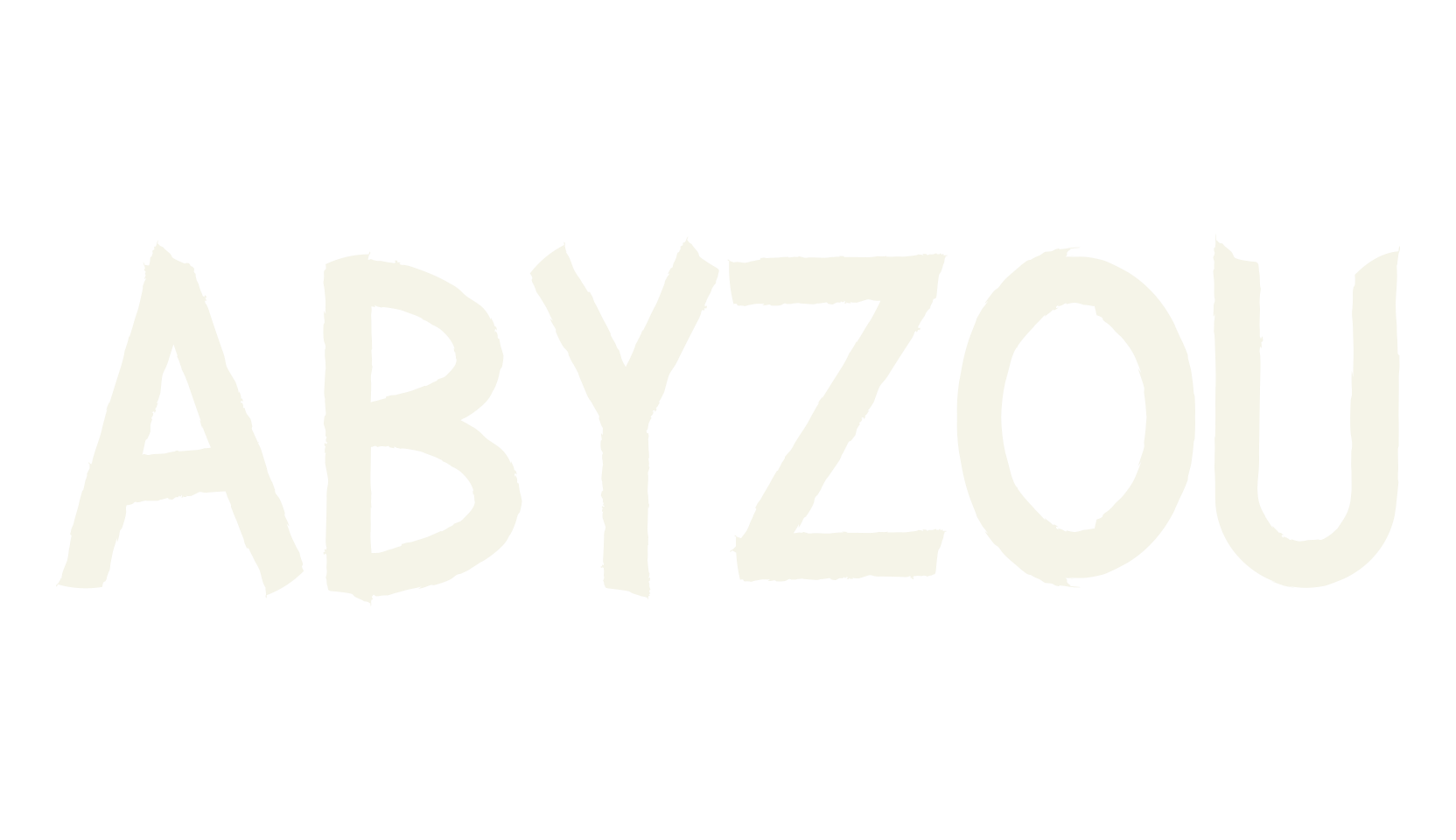 ABYZOU, metal font preview