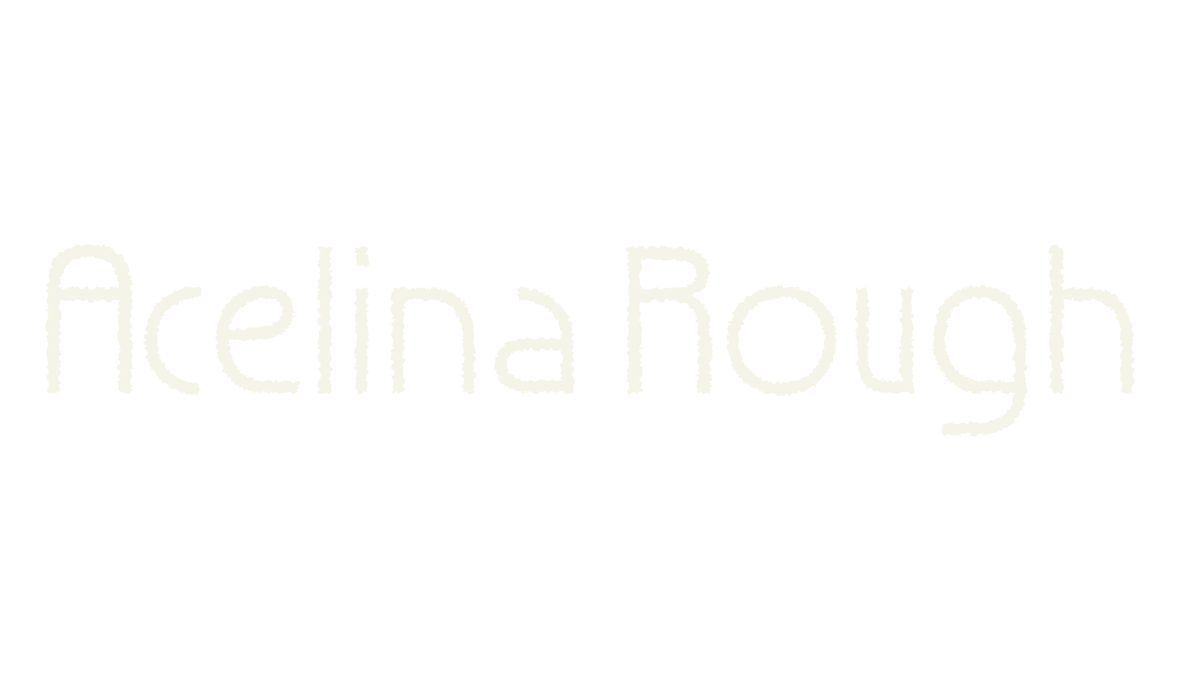 Acelina Rough, modern font preview