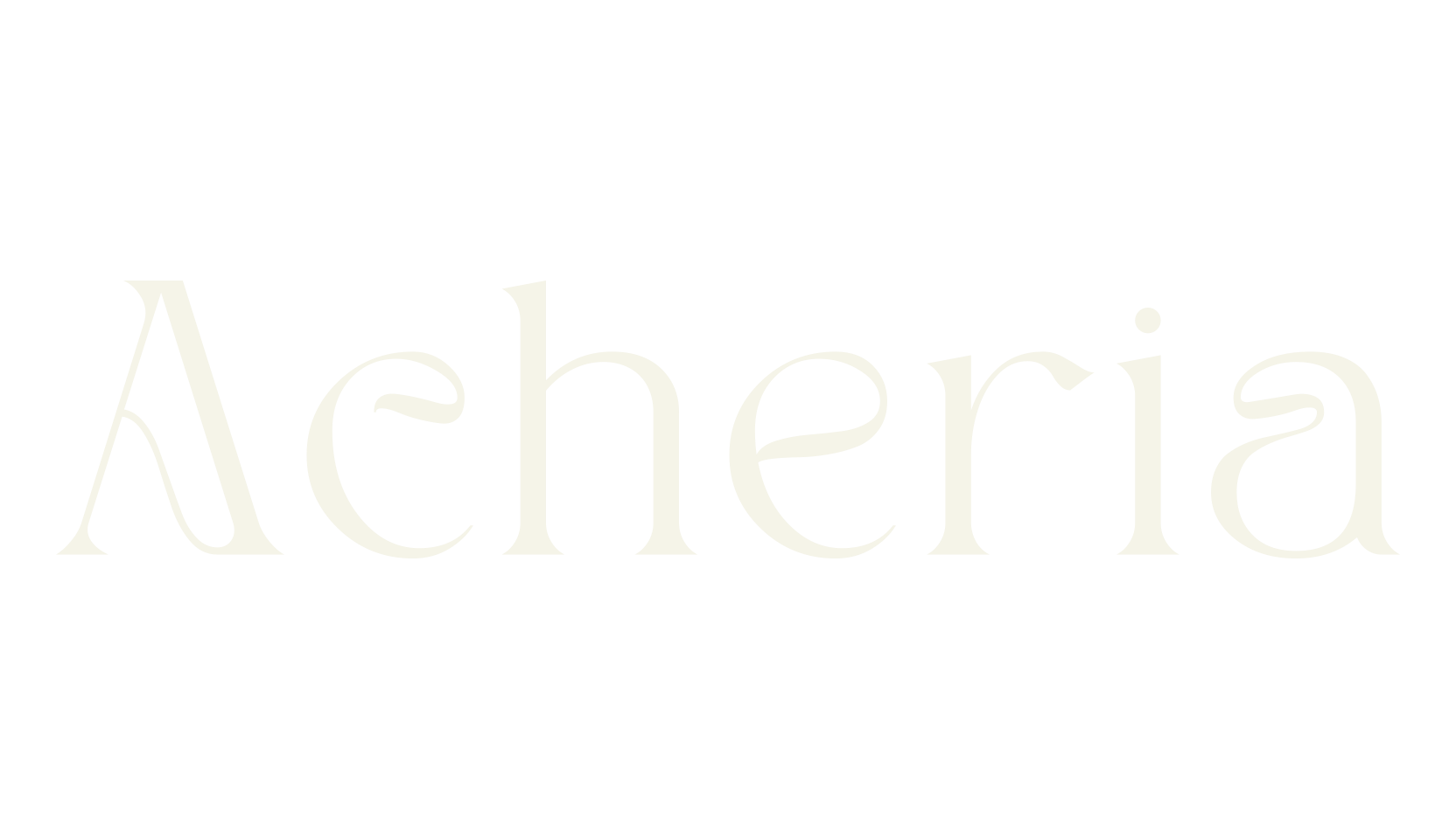 Acheria, typography font preview