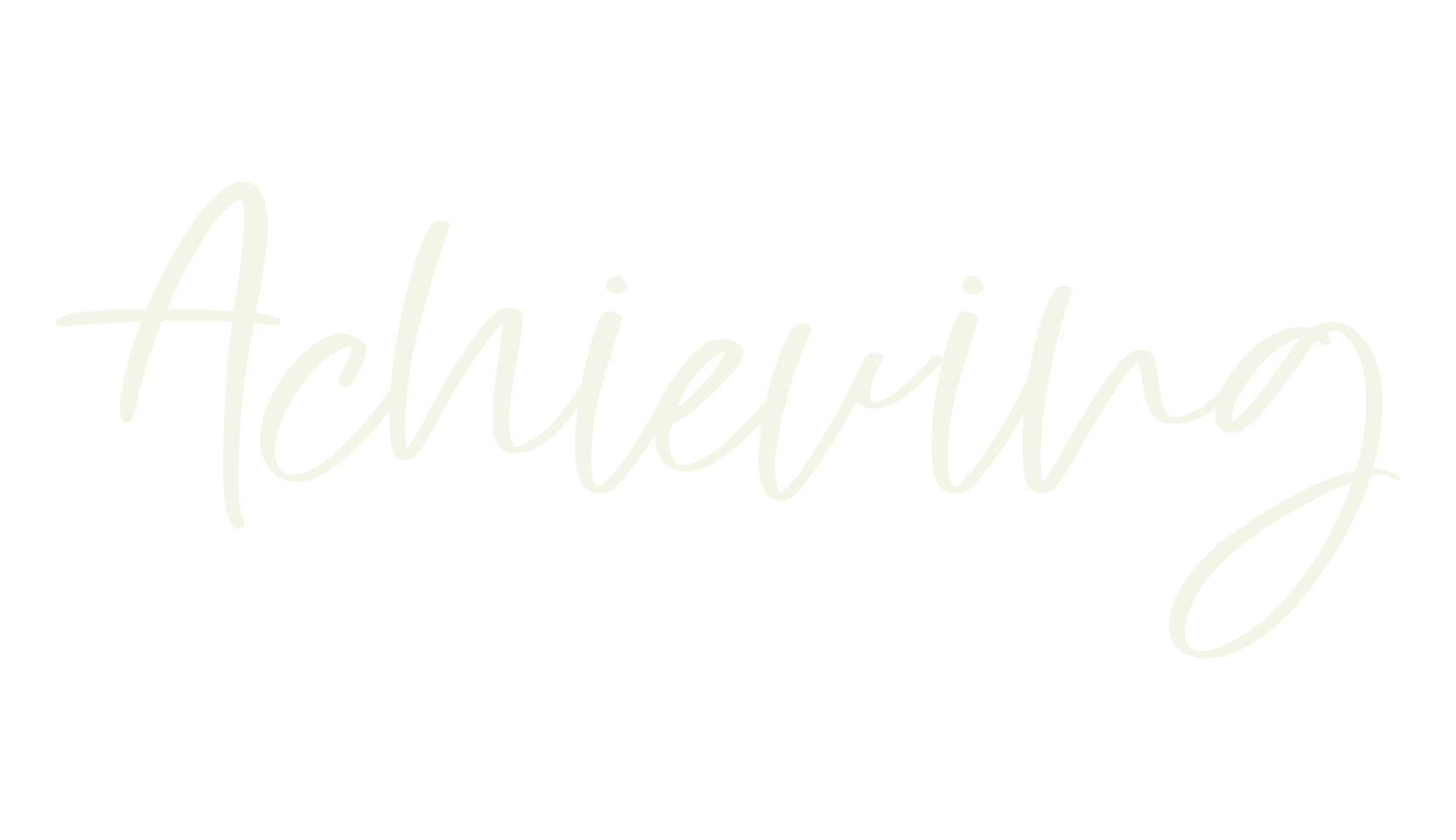 Achieving, calligraphy font preview