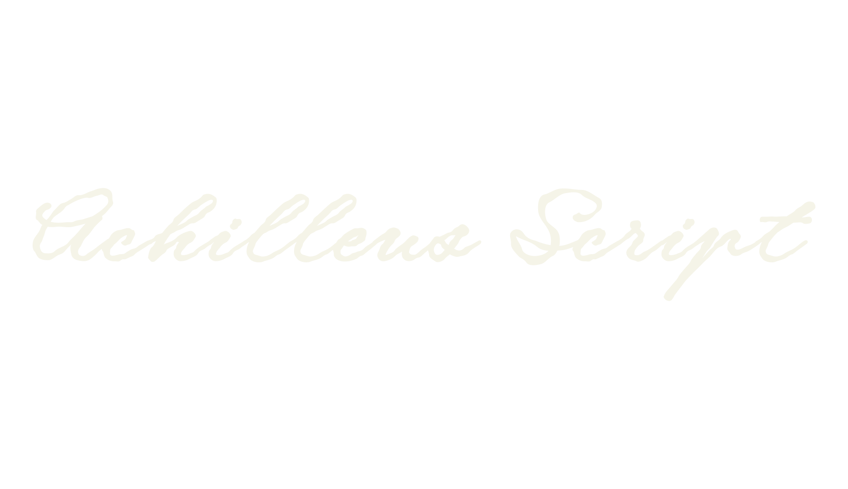Achilleus Script, script font preview