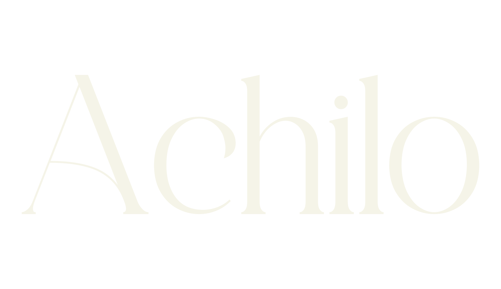 Achilo, elegant font preview